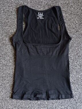 F.I.T Black Scoop Neck Shapewear Tank Top Womens XL, Base Layer Compression Top